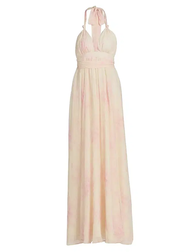 Women's Lilah Floral Silk Maxi Dress - Golden Primrose