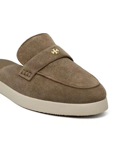 Tory Burch Women's Almond Toe Suede Ballet Sport Mules - Toasted Sesame - Size 9 | Thumbnail 4 Tory Burch Women's Almond Toe Suede Ballet Sport Mules - Toasted Sesame - Size 9 | Thumbnail 4