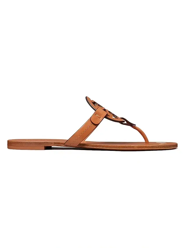 Tory Burch Women's Miller Leather Sandals - Maple Syrup
