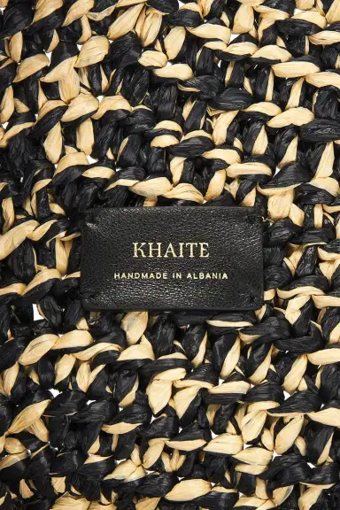 Khaite Lotus Medium Raffia Tote Bag | Thumbnail 5