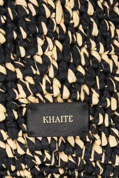 Khaite Lotus Medium Raffia Tote Bag | Thumbnail 6