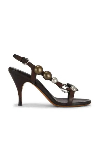 Miu Miu Beaded Sandal | Thumbnail 1 Miu Miu Beaded Sandal | Thumbnail 1