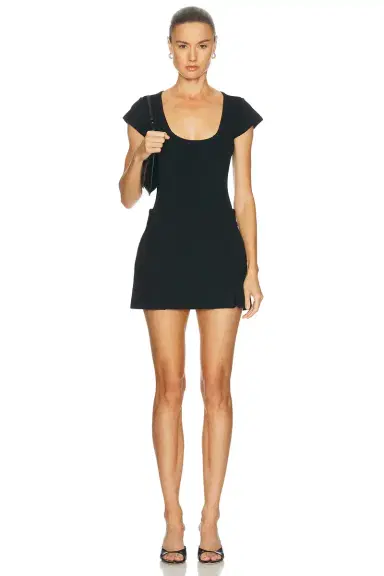 Skims Refined Knit Scoop Neck T-Shirt | Thumbnail 4