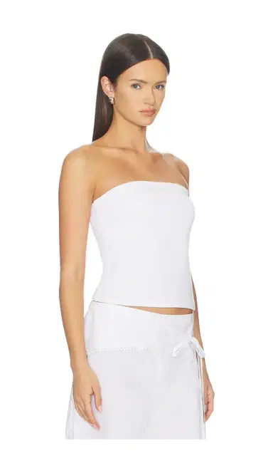 ENZA COSTA Cotton Rib Bandeau Top | Thumbnail 2