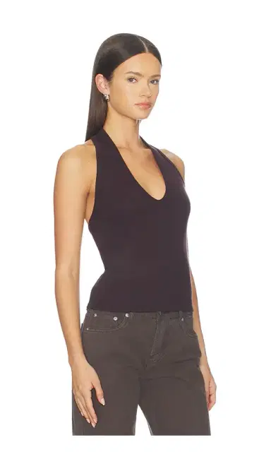 ENZA COSTA Cotton Rib U Halter | Thumbnail 2