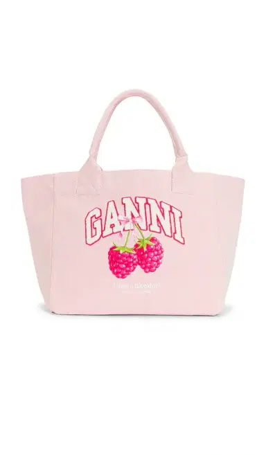 Ganni Medium Trapeze Shopper Bag Raspberry | Thumbnail 1 Ganni Medium Trapeze Shopper Bag Raspberry | Thumbnail 1