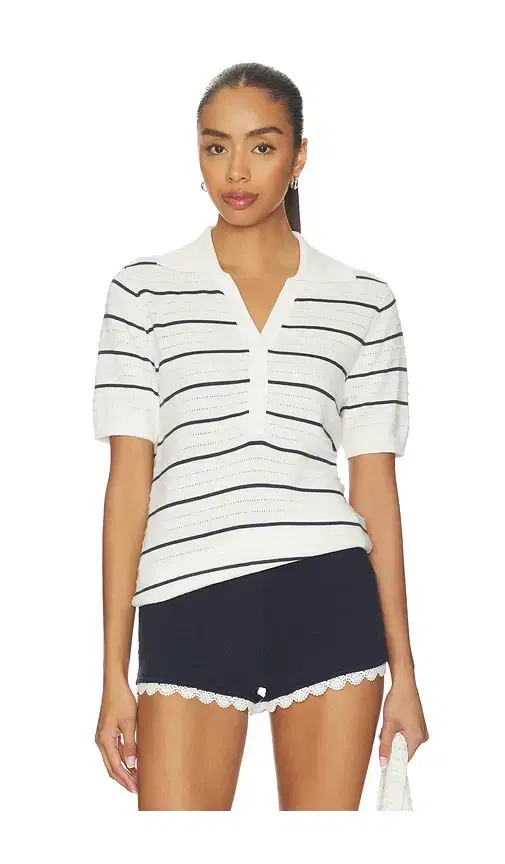Wren Knit Polo Top