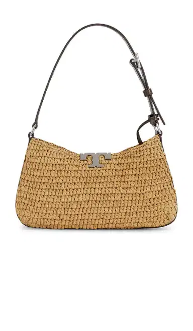 Tory Burch Eleanor Straw Slim Shoulder Bag | Thumbnail 2 Tory Burch Eleanor Straw Slim Shoulder Bag | Thumbnail 2