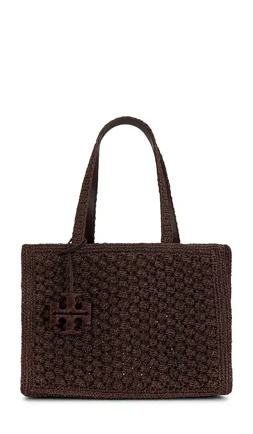 Ella Hand Crocheted Popcorn Stitch Small Tote Bag