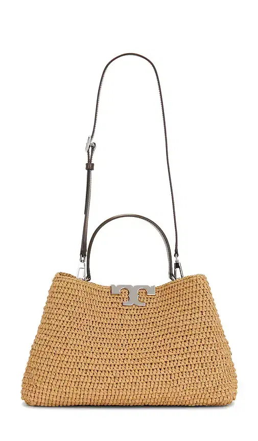 Eleanor Straw Satchel Bag
