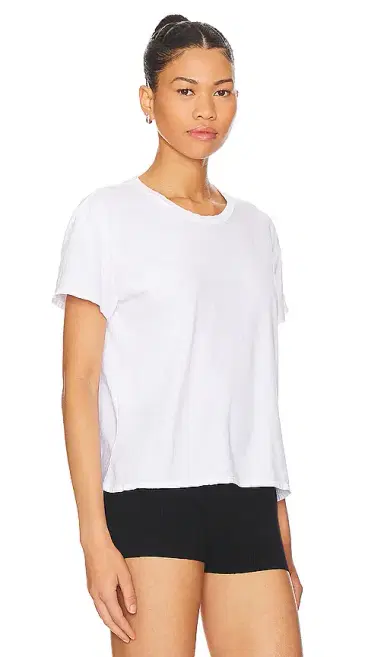 perfectwhitetee Cotton Boxy Crew Tee | Thumbnail 2