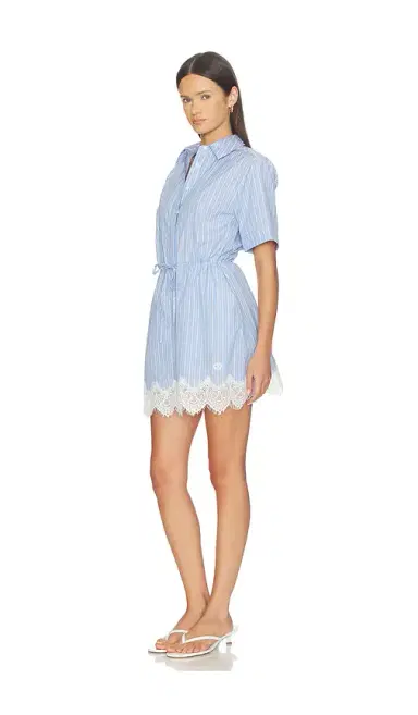 SIMKHAI Calder Cotton Lace Mini Dress | Thumbnail 2