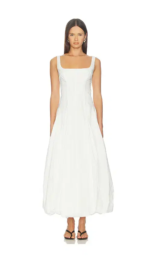SIMKHAI Hally Cotton Bubble Midi Dress