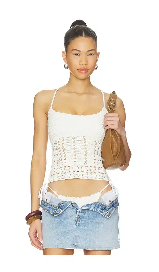 X JENNIE Nari Crochet Top