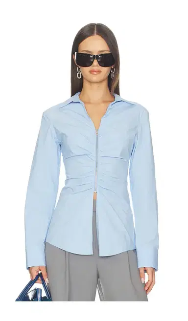Alexander Wang Shirt With Gathered Bust | Thumbnail 1