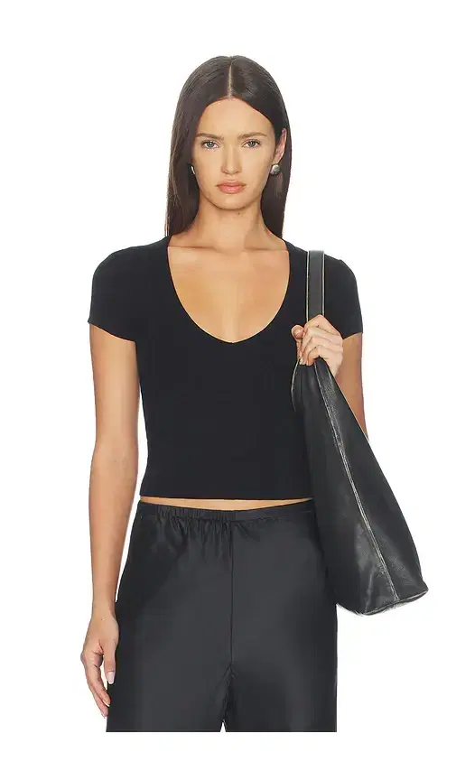 Eterne Short Sleeve V-neck Baby Tee