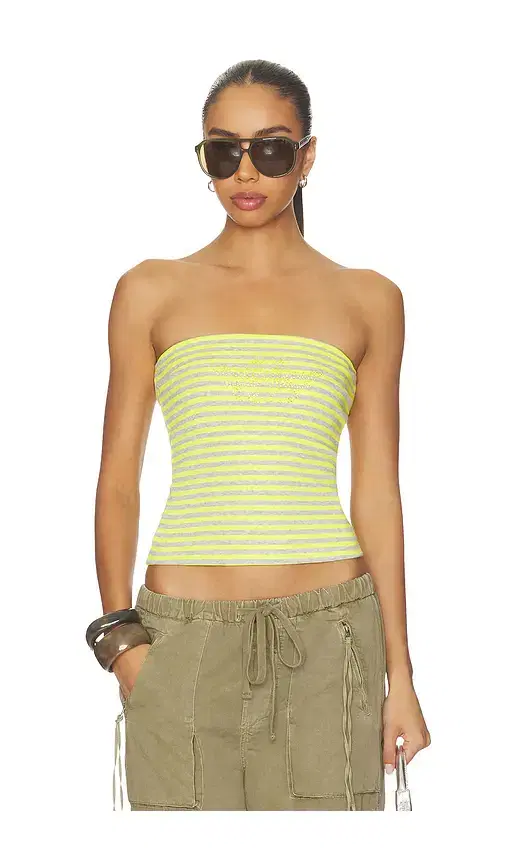 Striped Candyqueen Tube Top