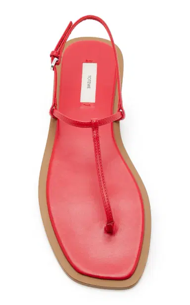 TOTEME T-Strap Leather Sandals | Thumbnail 3 TOTEME T-Strap Leather Sandals | Thumbnail 3