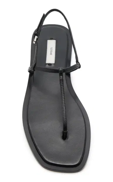 TOTEME T-Strap Leather Sandals | Thumbnail 3 TOTEME T-Strap Leather Sandals | Thumbnail 3