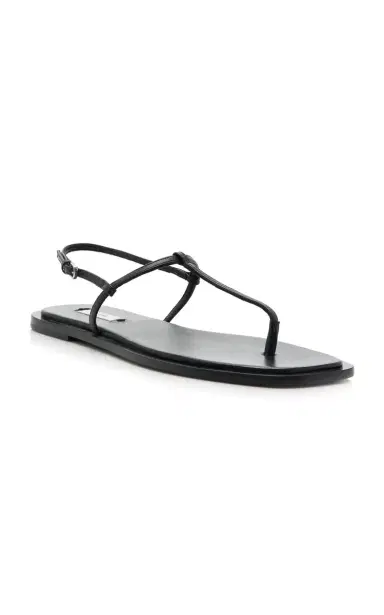 TOTEME T-Strap Leather Sandals | Thumbnail 4 TOTEME T-Strap Leather Sandals | Thumbnail 4