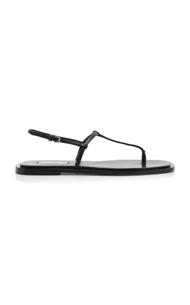 TOTEME T-Strap Leather Sandals | Thumbnail 1 TOTEME T-Strap Leather Sandals | Thumbnail 1
