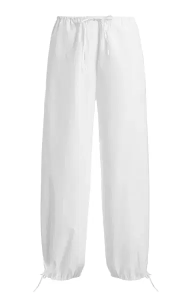 TOTEME Tie-Detailed Organic Cotton Pants | Thumbnail 2 TOTEME Tie-Detailed Organic Cotton Pants | Thumbnail 2