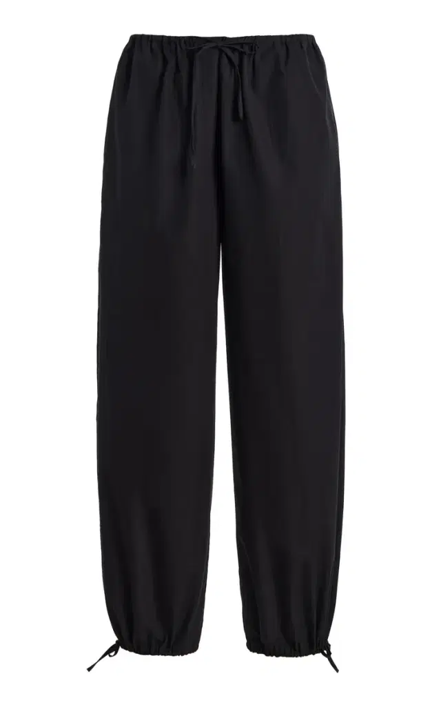 Toteme Tie-Detailed Organic Cotton Pants