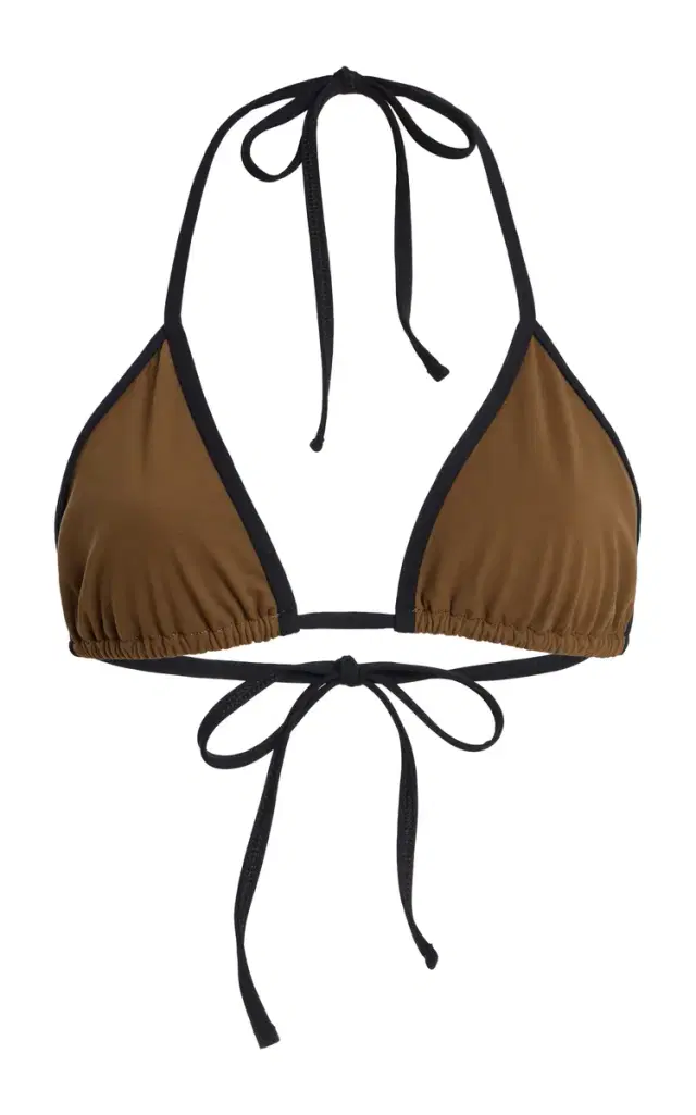 Striped Tie Bikini Top