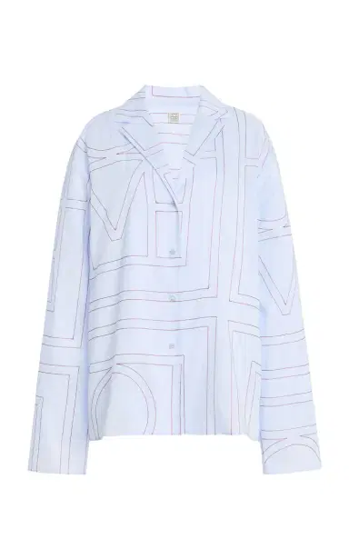 TOTEME Monogram Cotton-Blend PJ Top | Thumbnail 6 TOTEME Monogram Cotton-Blend PJ Top | Thumbnail 6