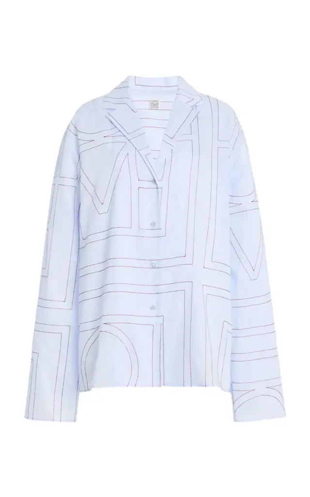 Toteme Monogram Cotton-Blend PJ Top