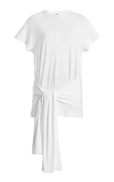 TOTEME Tie-Detailed Tencel Jersey T-Shirt | Thumbnail 7 TOTEME Tie-Detailed Tencel Jersey T-Shirt | Thumbnail 7