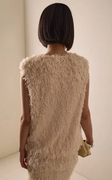 TOTEME Feathered-Jersey Sleeveless Top | Thumbnail 4 TOTEME Feathered-Jersey Sleeveless Top | Thumbnail 4