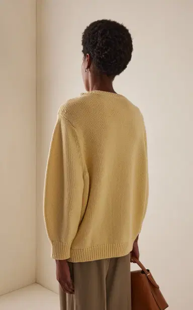 TOTEME Oversized Cotton Sweater | Thumbnail 4 TOTEME Oversized Cotton Sweater | Thumbnail 4