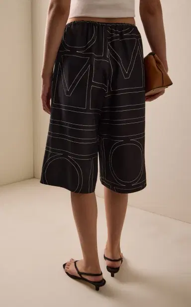 Toteme Monogram Organic Silk Culottes | Thumbnail 4
