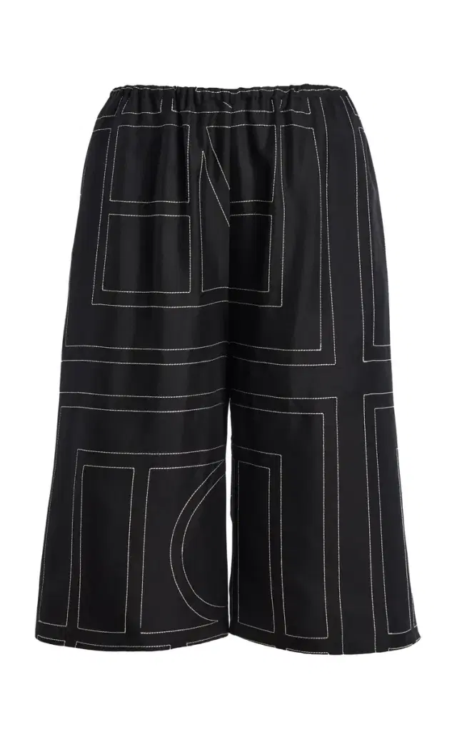 Monogram Organic Silk Culottes