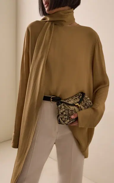 TOTEME Mini T-Lock Paisley Clutch | Thumbnail 2 TOTEME Mini T-Lock Paisley Clutch | Thumbnail 2