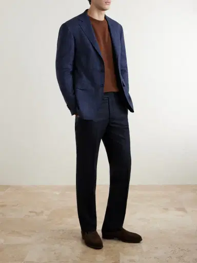 Canali Kei Wool Suit Jacket - Men | Thumbnail 2