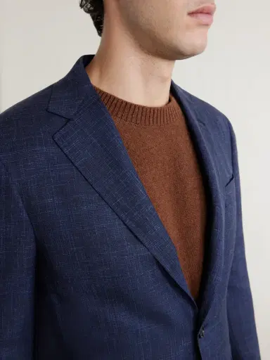 Canali Kei Wool Suit Jacket - Men | Thumbnail 5