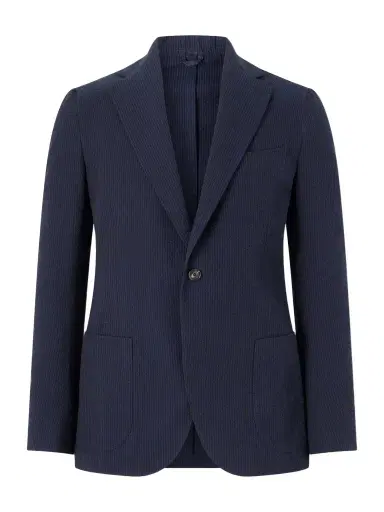 De Petrillo Cotton-Seersucker Suit Jacket - Men | Thumbnail 1 De Petrillo Cotton-Seersucker Suit Jacket - Men | Thumbnail 1
