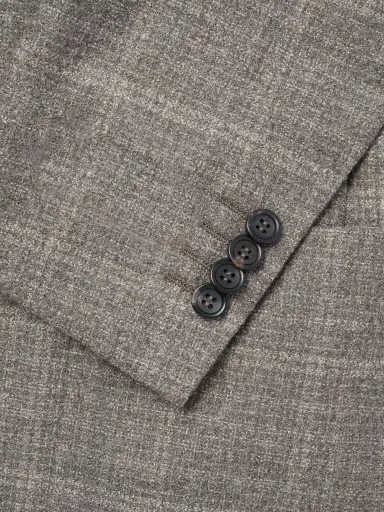 Canali Kei Prince of Wales Checked Wool Suit Jacket - Men | Thumbnail 6