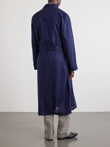 Derek Rose Nelson 109 Printed Cotton Robe - Men | Thumbnail 3