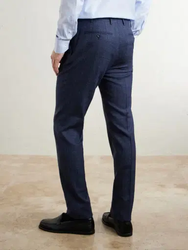 Canali Travel Straight-Leg Wool, Silk and Linen-Blend Suit Trousers - Men | Thumbnail 4