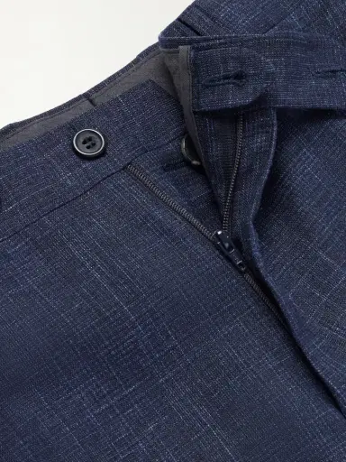 Canali Travel Straight-Leg Wool, Silk and Linen-Blend Suit Trousers - Men | Thumbnail 6