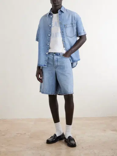 Givenchy Straight-Leg Denim Shorts - Men | Thumbnail 2