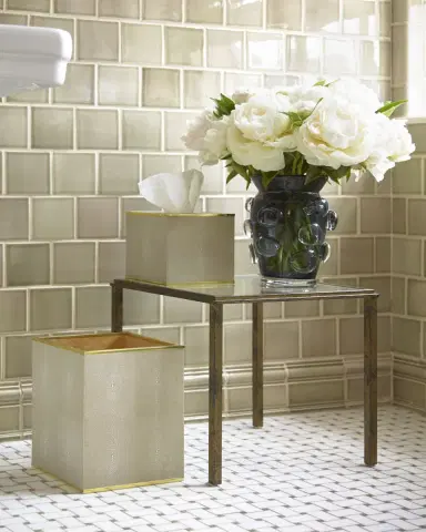 AERIN Classic Faux Shagreen Wastebasket | Thumbnail 2