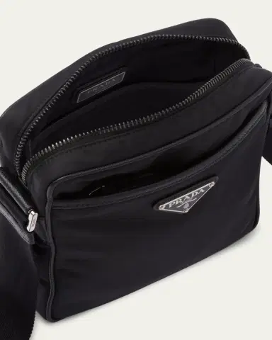 Prada Men's Re-Nylon Crossbody Bag with Pouch | Thumbnail 4