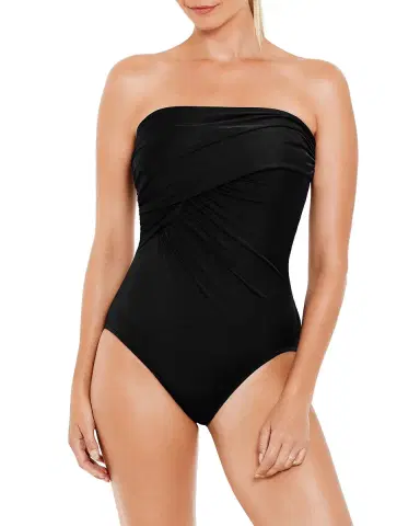 Magicsuit Goddess Ruched Wrap-Front One-Piece Swimsuit | Thumbnail 4