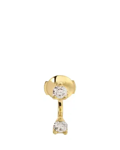 Anita Ko 18K Yellow Gold Round Diamond Orbit Earring, Single | Thumbnail 1 Anita Ko 18K Yellow Gold Round Diamond Orbit Earring, Single | Thumbnail 1