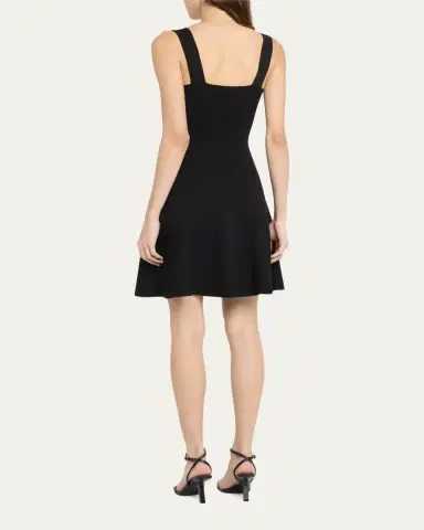 SIMKHAI Ivona Square-Neck Knit Mini Dress | Thumbnail 3