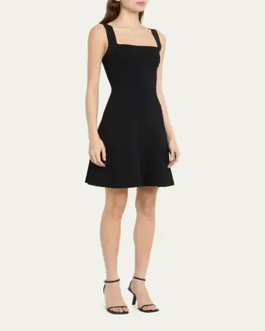 SIMKHAI Ivona Square-Neck Knit Mini Dress | Thumbnail 4